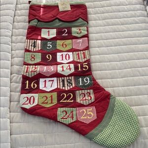 Festive Advent Calendar Stocking NWT ✨